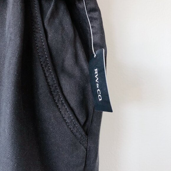 RW&Co Denim Shorts With Removable Sash XXL black shorts - Picture 9 of 14